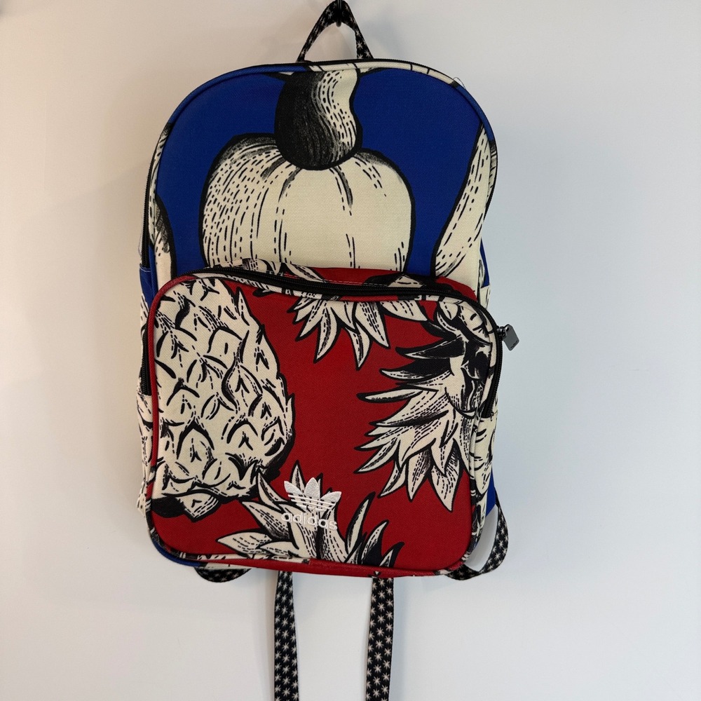 Adidas Originals Backpack Womens OS Multicolor Farm Company Pineapple Tropical - Picture 2 of 15